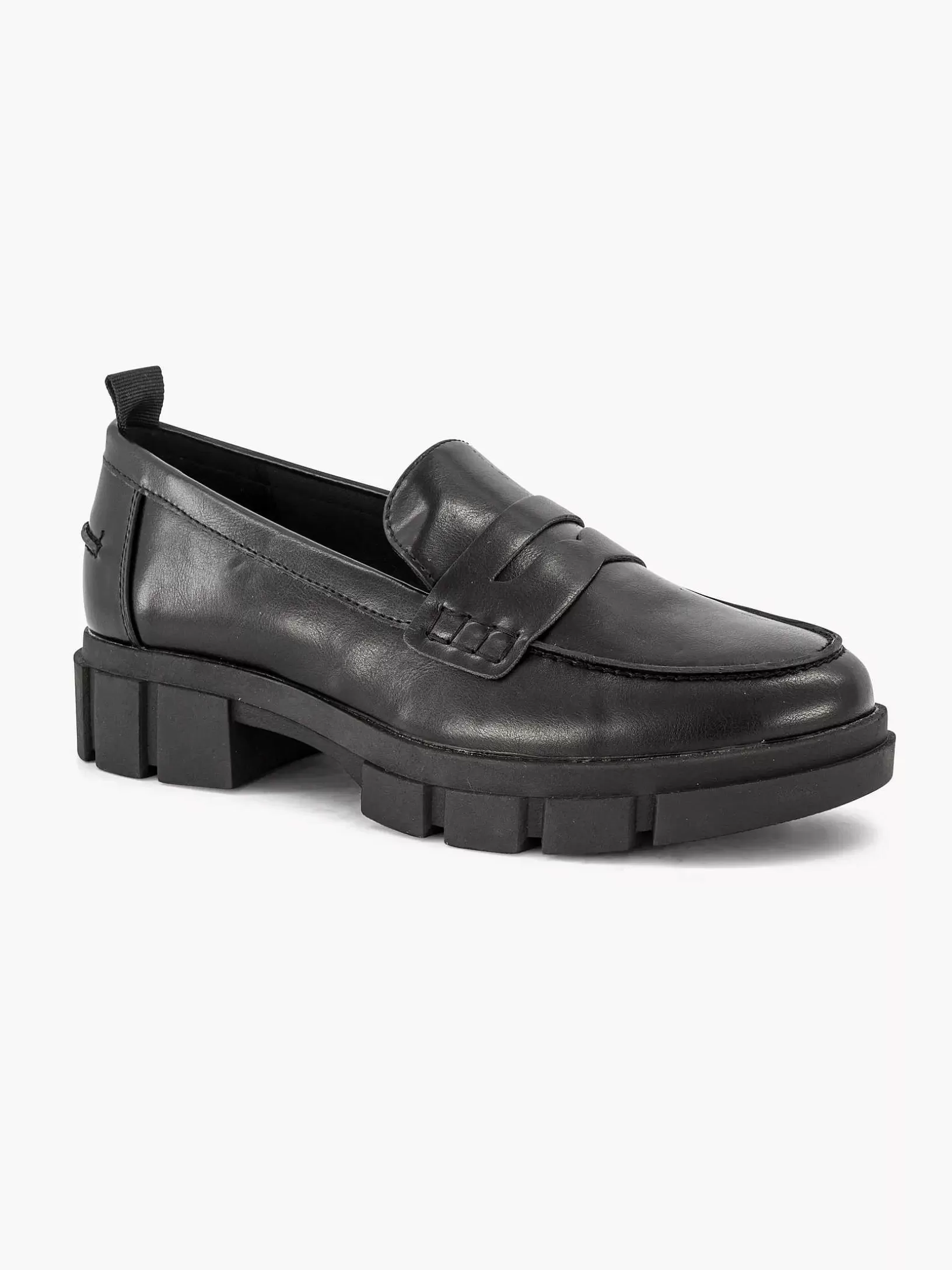 Dames Graceland Zwarte Chunky Loafer