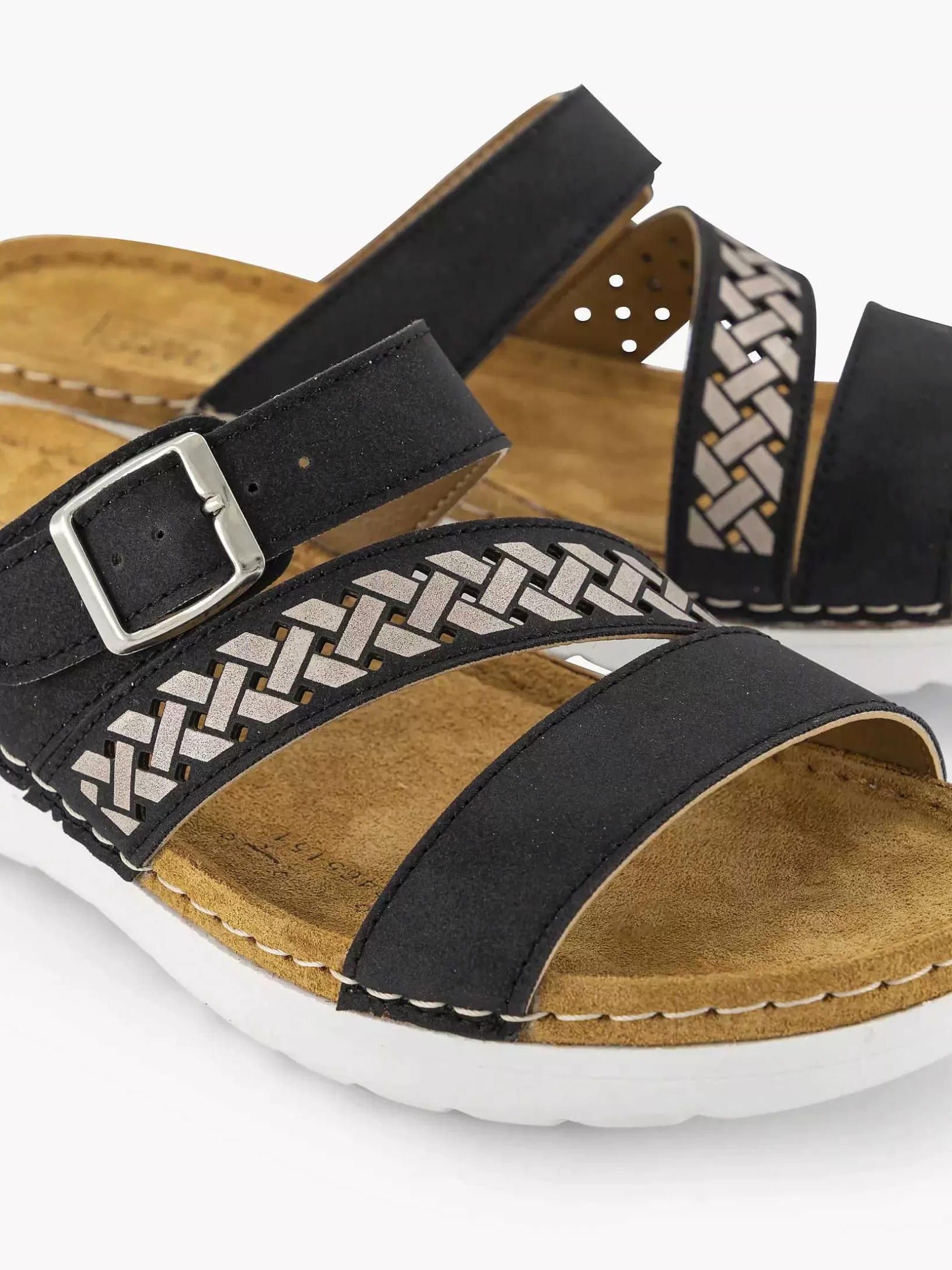 zwarte_slipper_3-4.webp Dames Easy Street Zwarte Slipper